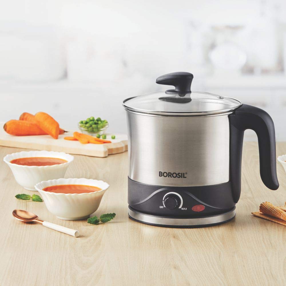 Borosil Omni 1.5 L Electric Kettle with Egg Tray